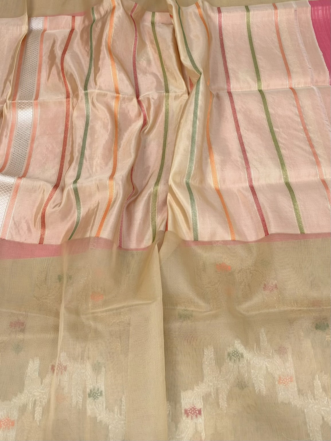 Peach Pink Banarasi Pure Katan Silk Saree | Pure Silk |