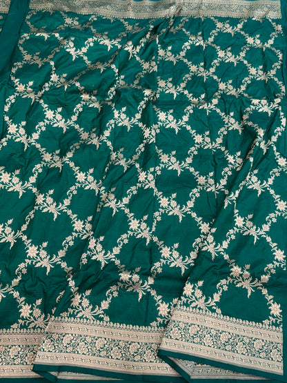 Banarasi Pure Katan Silk Saree | Pure Silk | Cutwork Technique | Banarasi Katan Silk Saree