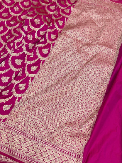 Banarasi Necklace Pure Katan Silk Saree | Pure Silk | Cutwork Technique | Banarasi Katan Silk Saree