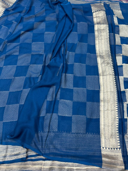 Banarasi Pure Chiffon Georgette Saree