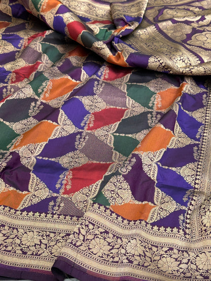Banarasi Pure Rangkaat Silk Saree