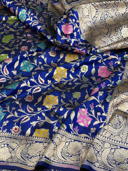 Banarasi Minakari Pure Katan Silk Saree