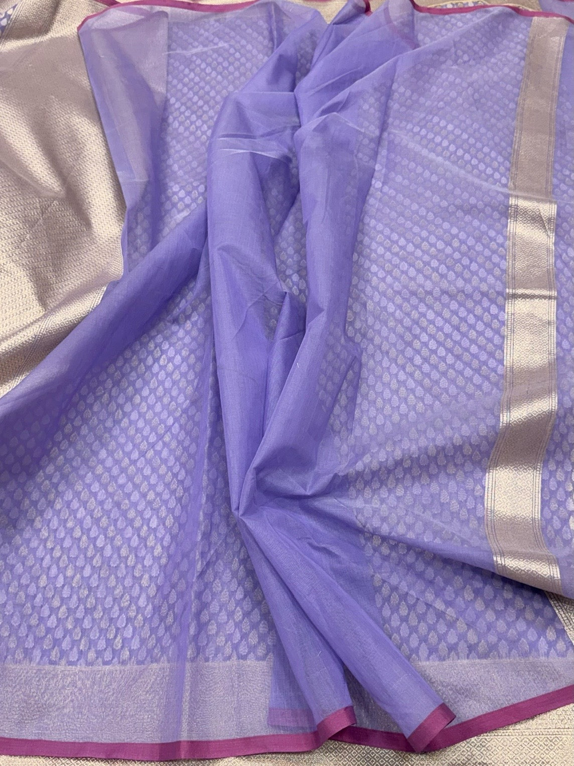 Banarasi Pure Kora Cotton Saree