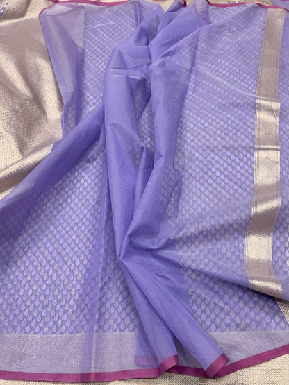 Banarasi Pure Kora Cotton Saree