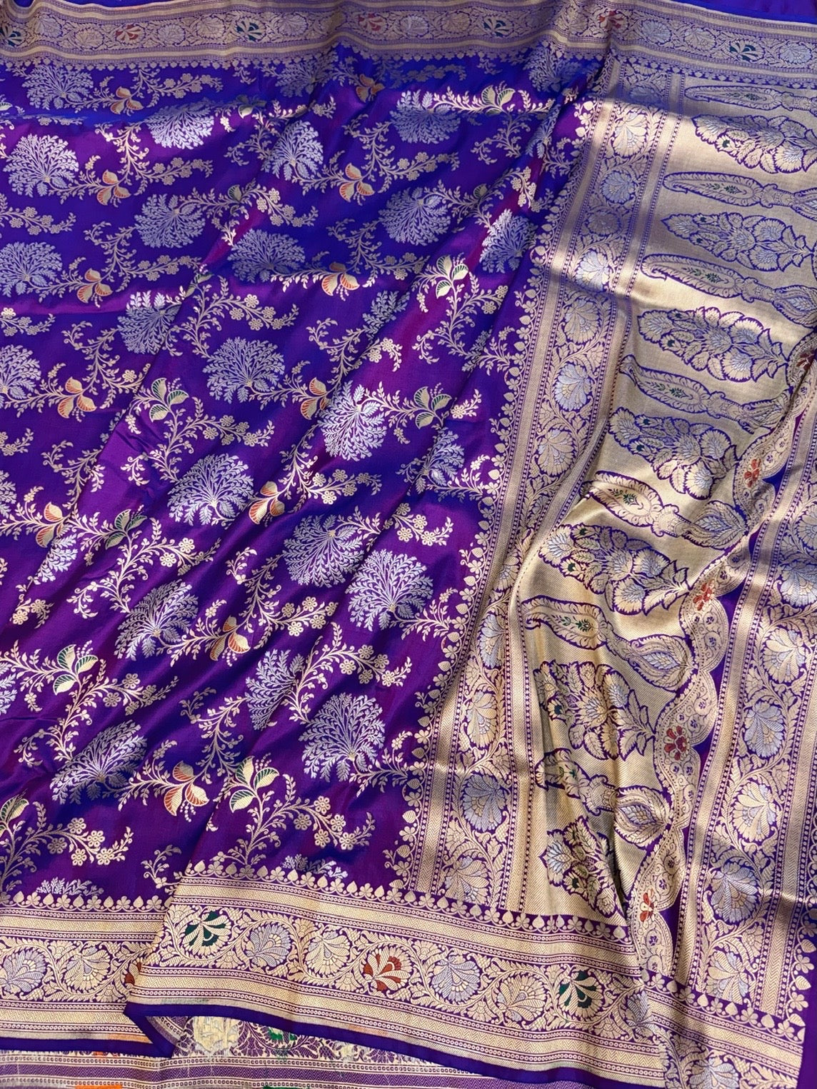 Banarasi Minakari Pure Katan Silk Saree