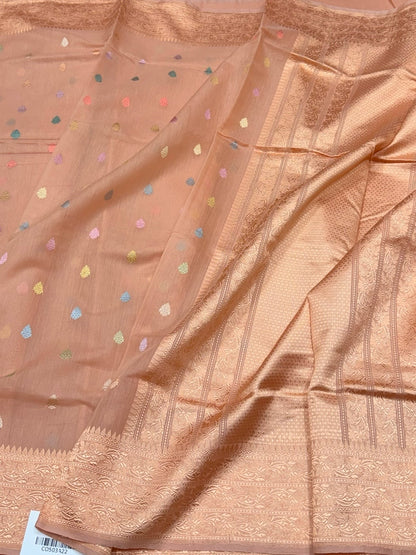 Handwoven Pure Banarasi Cotton Saree