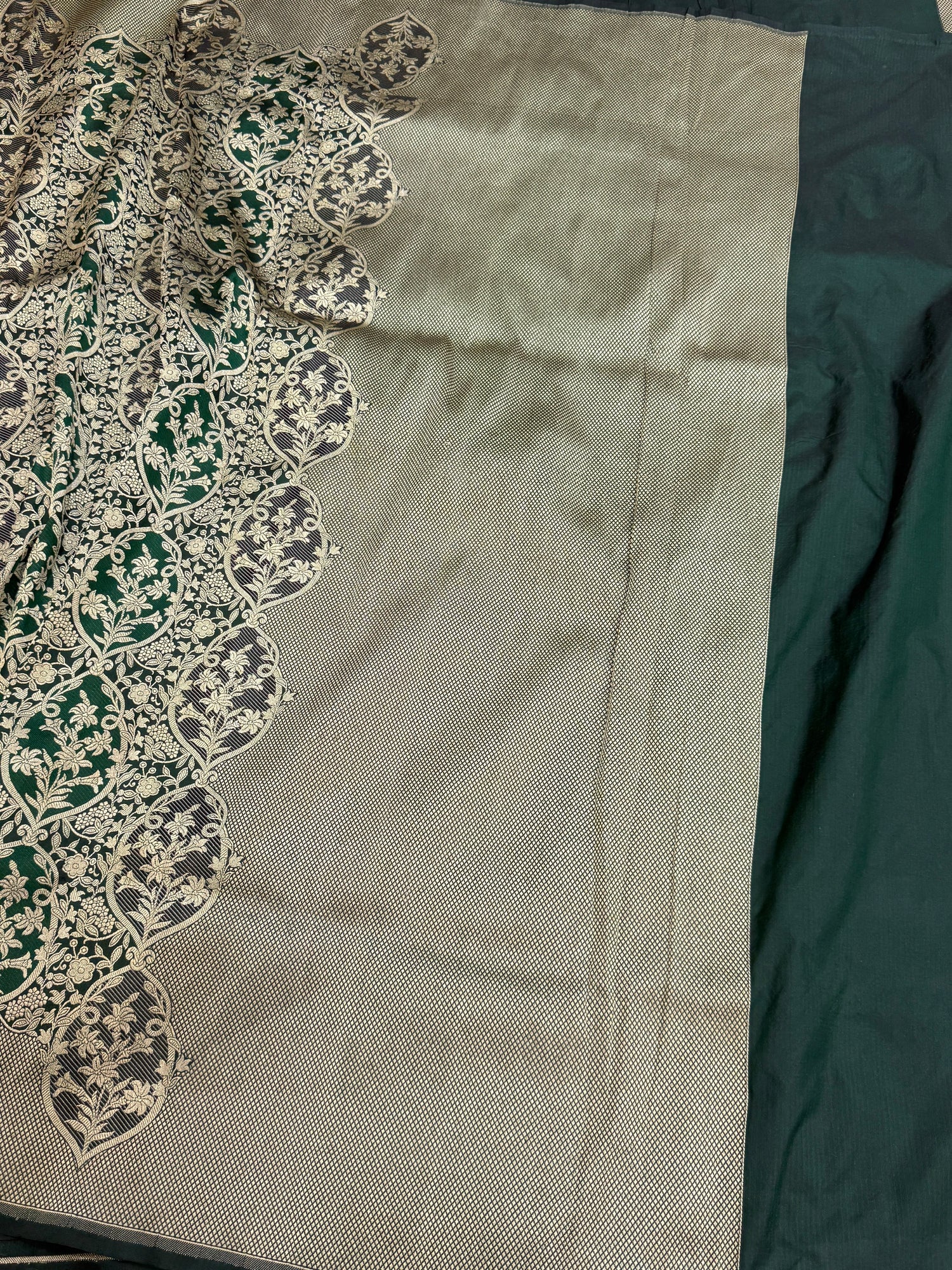 Banarasi Minakari Pure Silk Brocade Saree | 100% Pure Katan Silk Handwoven in Banaras