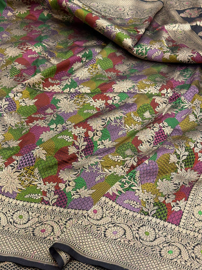Banarasi Tilfi Minakari Pure Silk Saree
