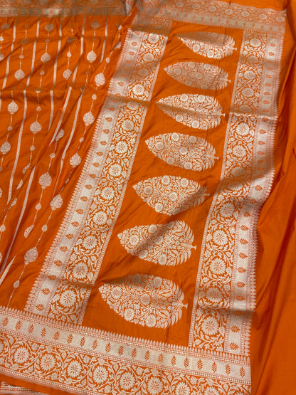 Banarasi Pure Katan Silk Saree | Pure Silk | Cutwork Technique | Banarasi Katan Silk Saree