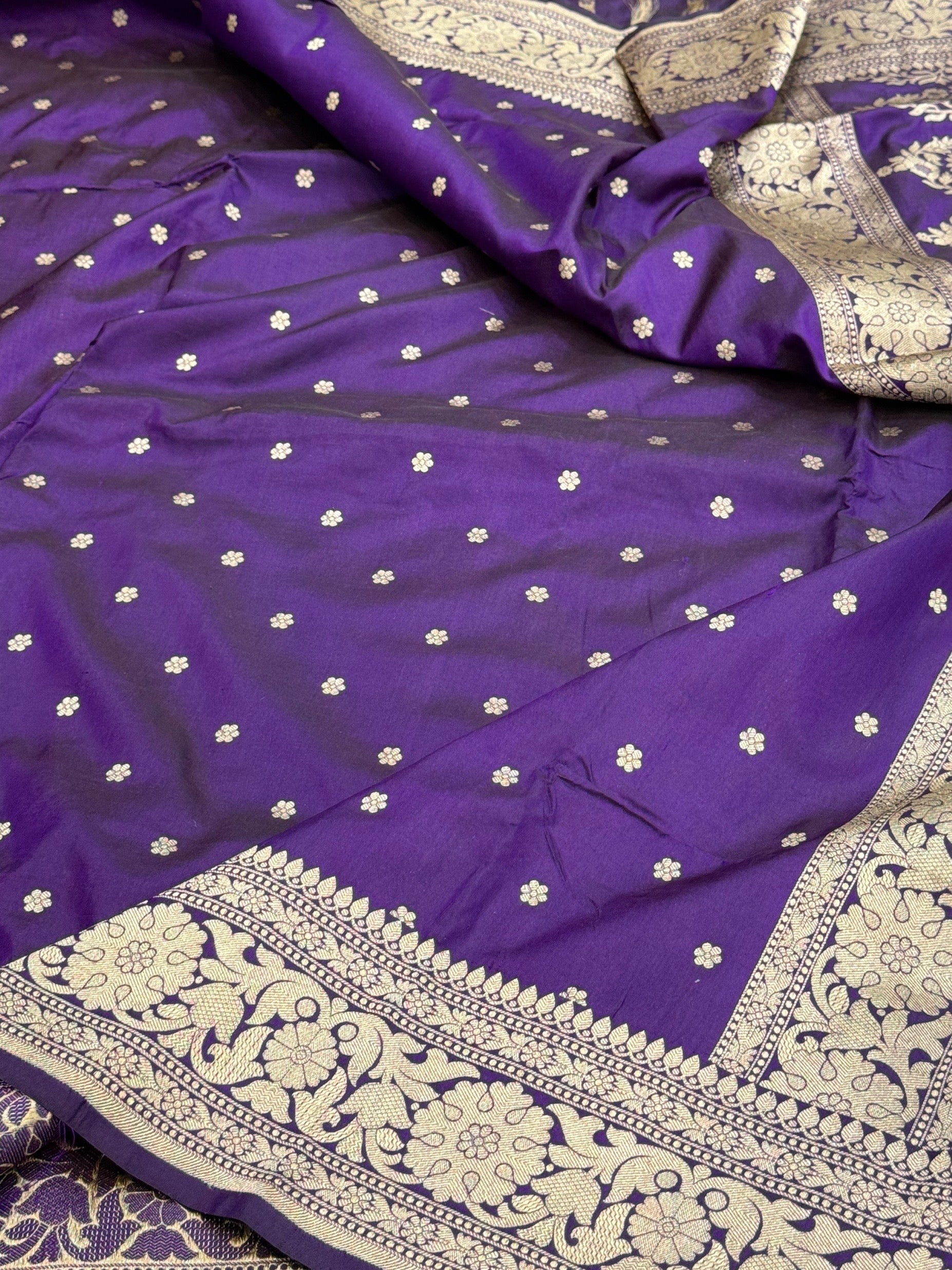 Banarasi Pure Katan Silk Saree | Pure Silk | Cutwork Technique | Banarasi Katan Silk Saree