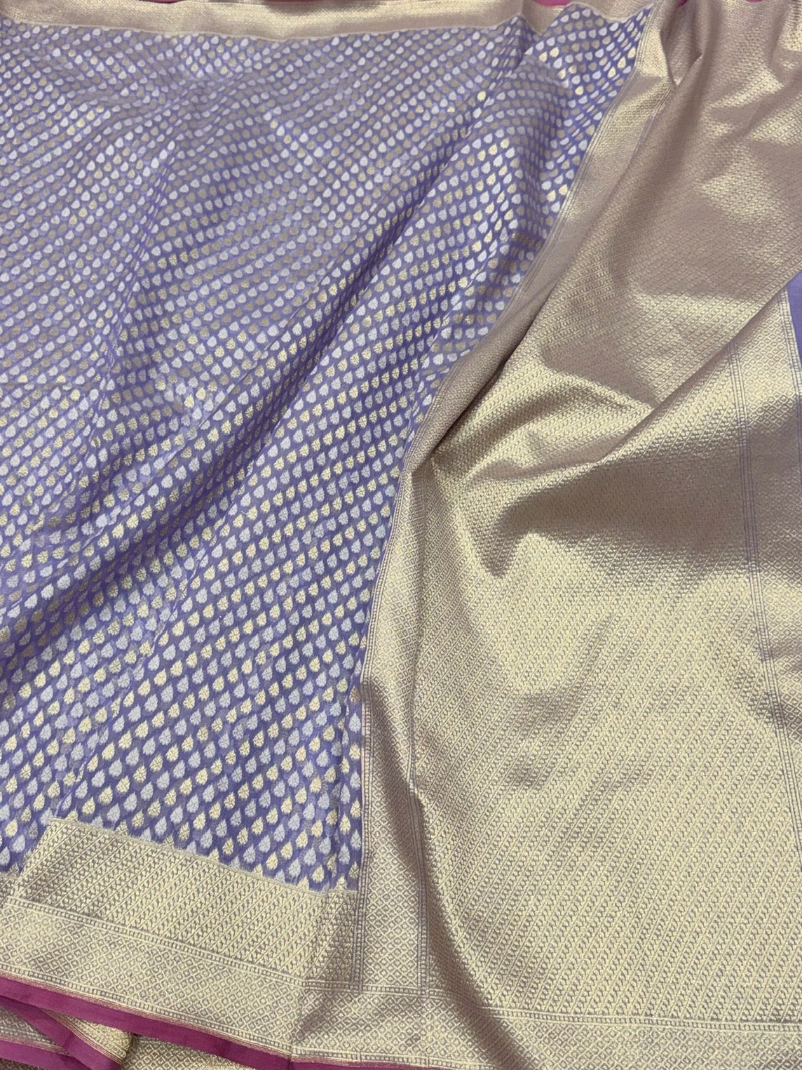 Banarasi Pure Kora Cotton Saree