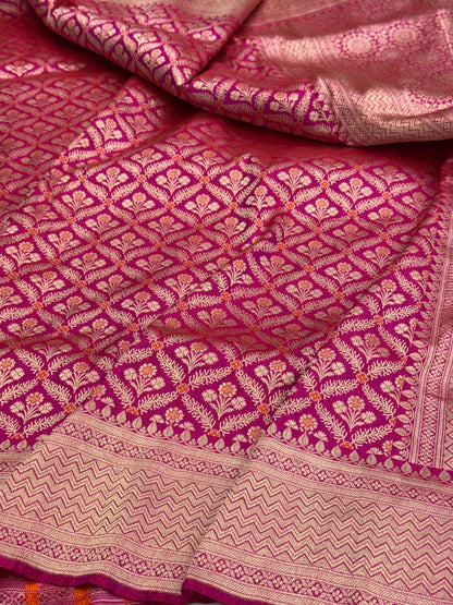 Banarasi Minakari Pure Silk Brocade Saree