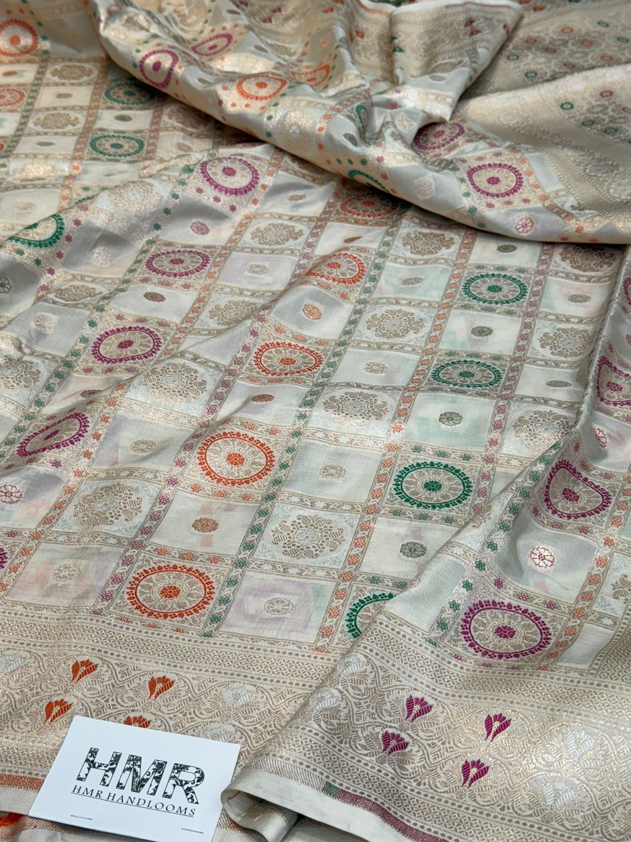 Banarasi Minakari Pure Katan Silk Saree | Pure Silk | Minakari Work | Cutwork Technique | Banarasi Katan Silk Saree