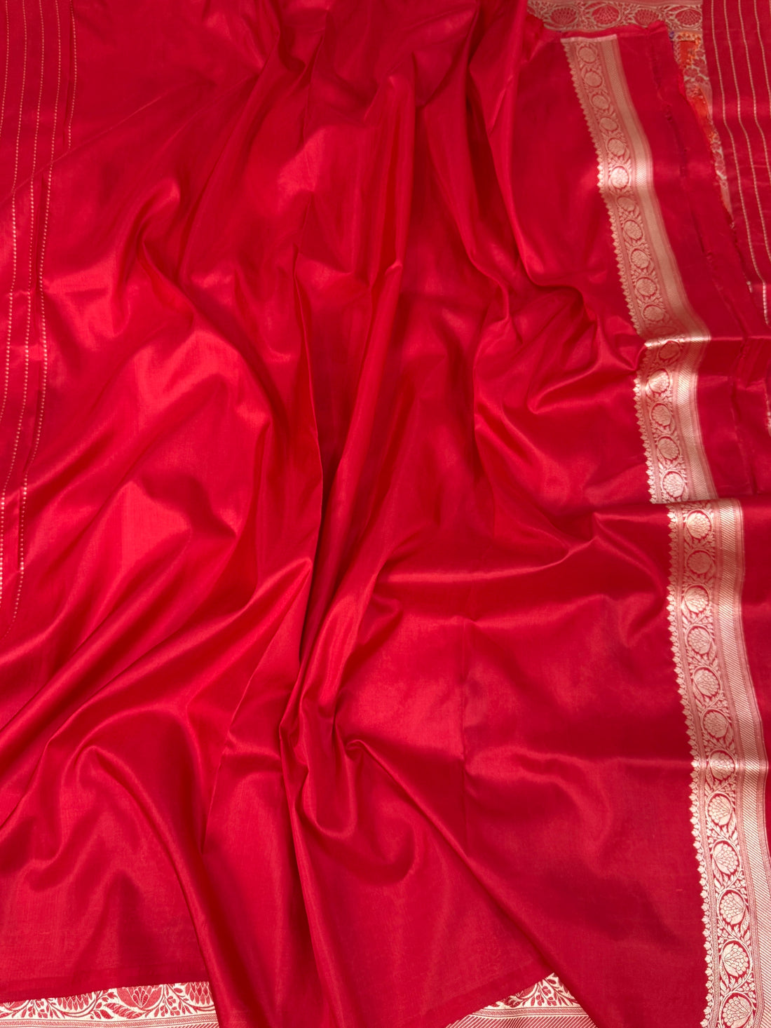 Red Rangkaat Banarasi Pure Katan Silk Saree