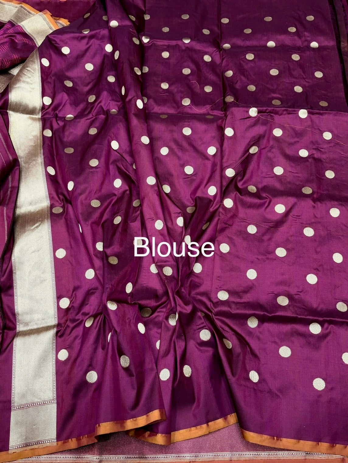Wine Handwoven Pure Banarasi Satin Tanchoi Silk Saree – Kadwa Weave | Authentic Banaras Handloom