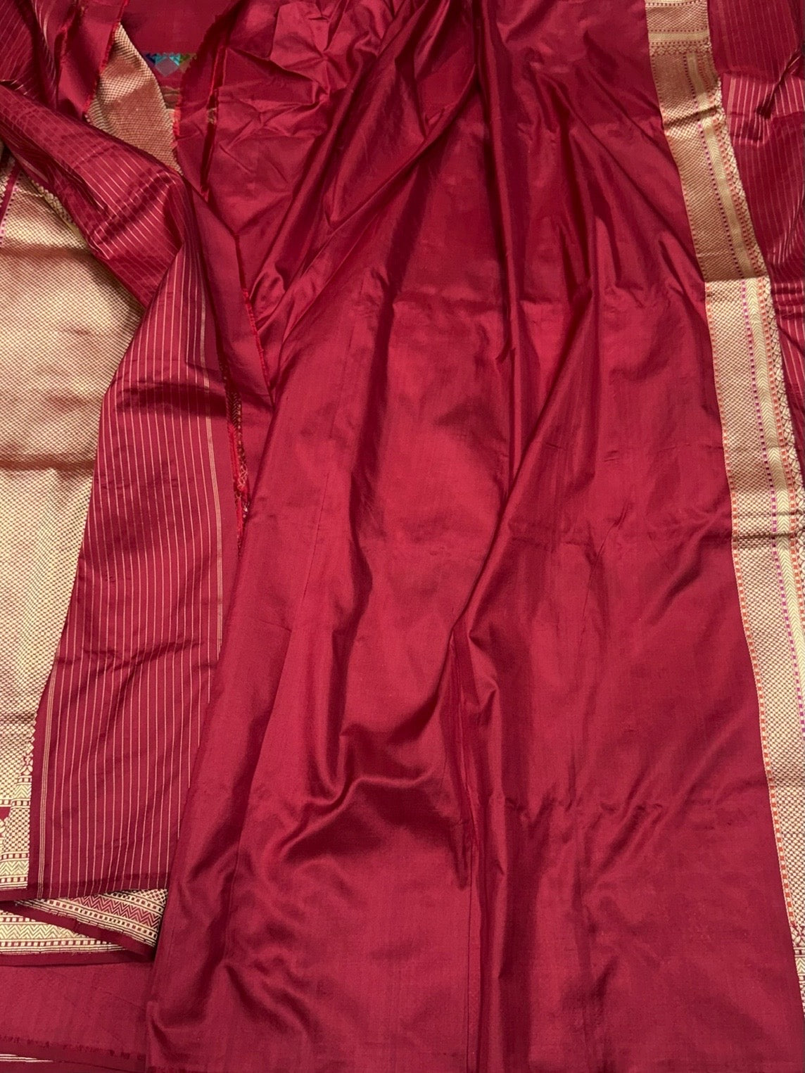 Red Handwoven Pure Banarasi Silk Saree