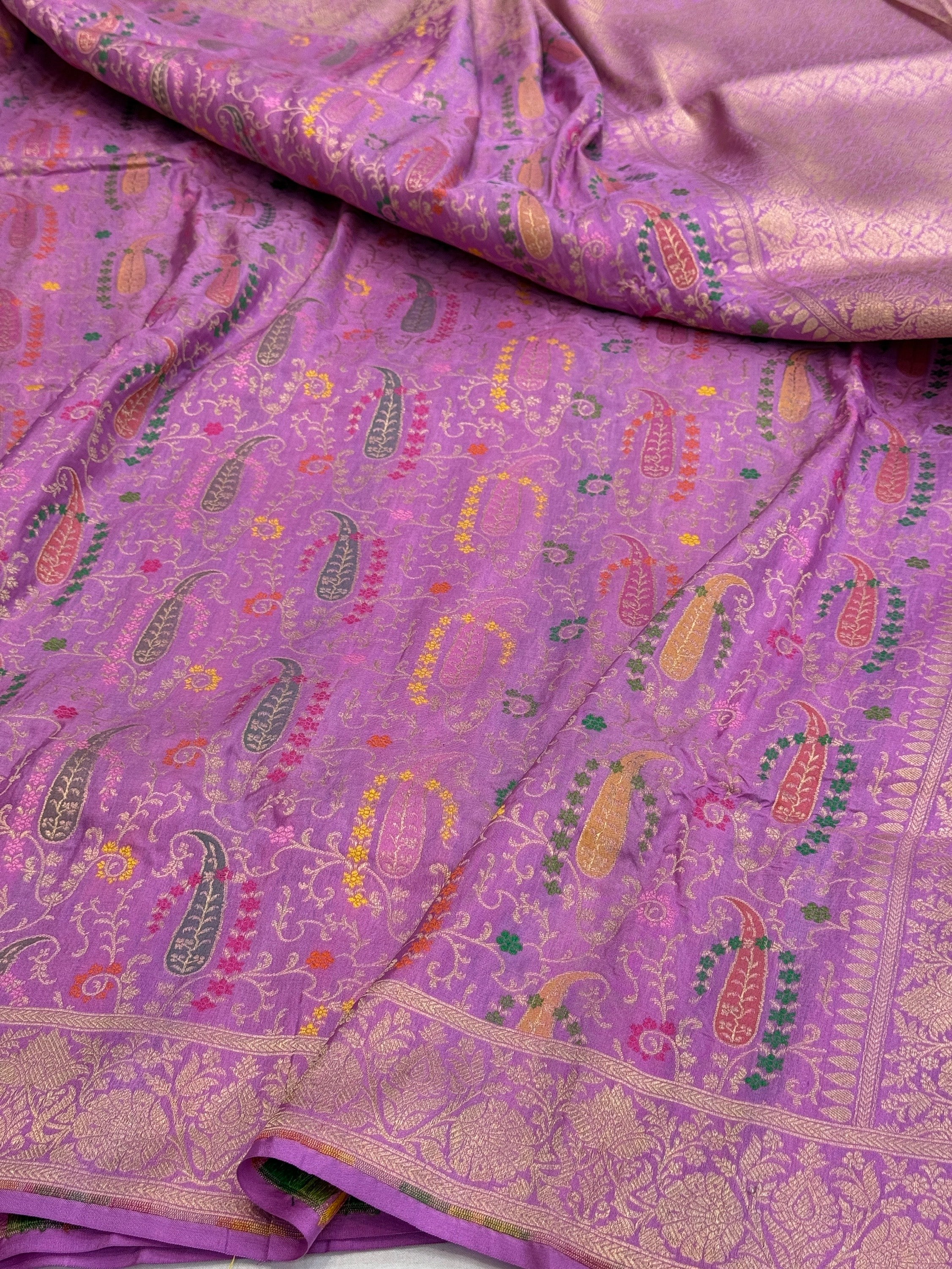 Banarasi Tilfi Minakari  Pure Katan Silk Saree