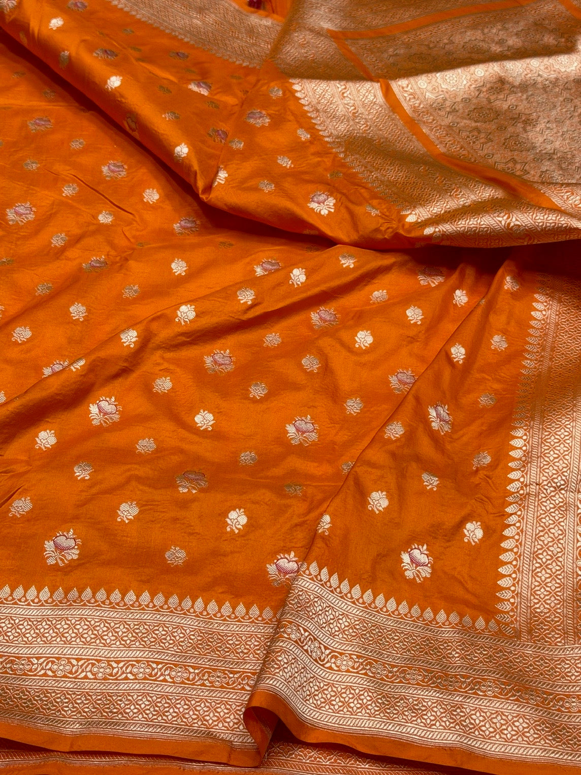 Banarasi Minakari Pure Katan Silk Saree | Pure Silk | Minakari Work | Cutwork Technique | Banarasi Katan Silk Saree