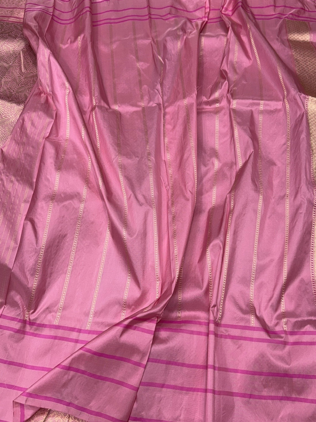 Baby Pink Handwoven Pure Banarasi Silk Saree