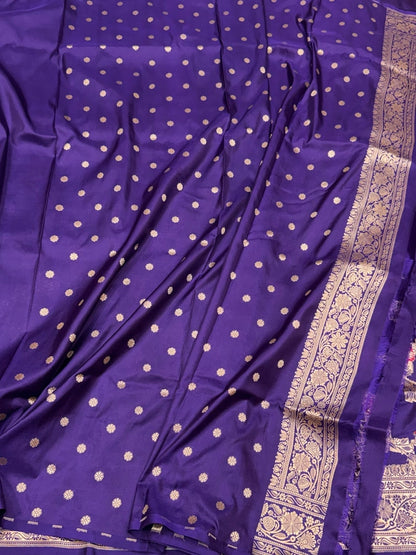 Banarasi Minakari Pure Katan Silk Saree | Pure Silk | Minakari Work | Cutwork Technique | Banarasi Katan Silk Saree