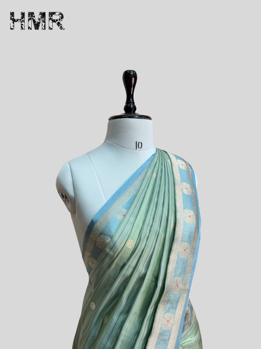 Handwoven Pure Organza Silk Saree