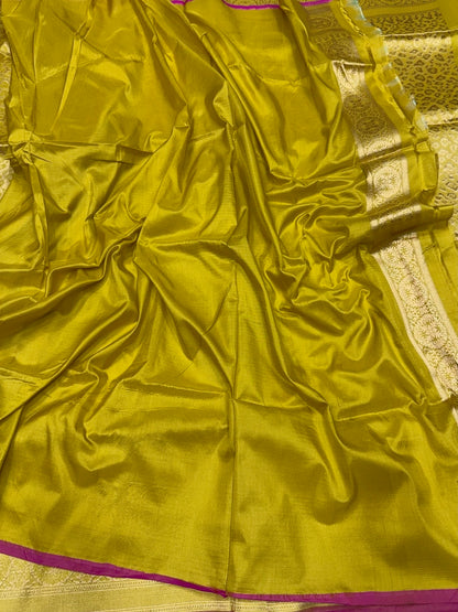 Banarasi Pure Silk Brocade Saree | 100% Pure Katan Silk with Minakari Work