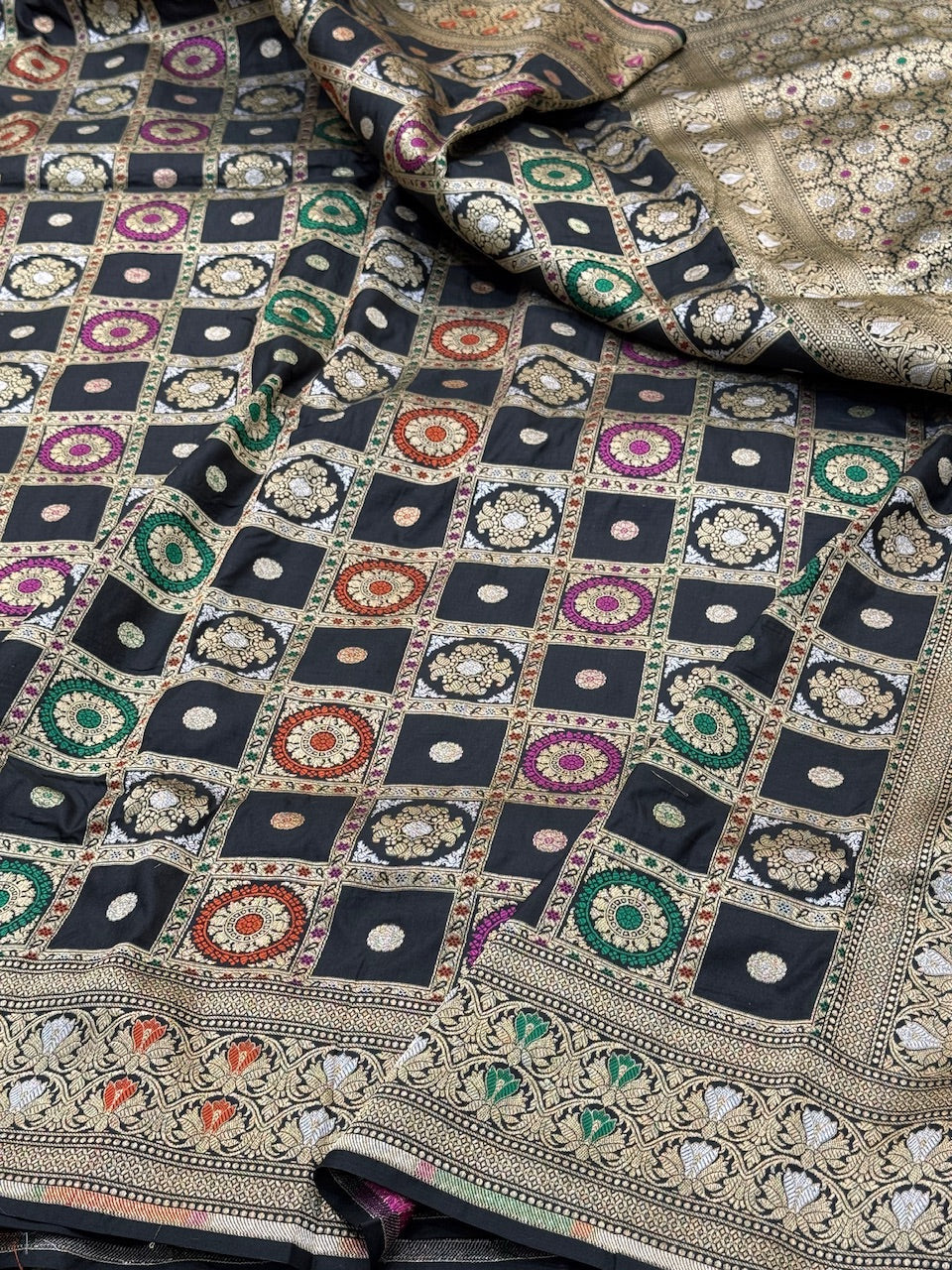 Banarasi Minakari Pure Katan Silk Saree