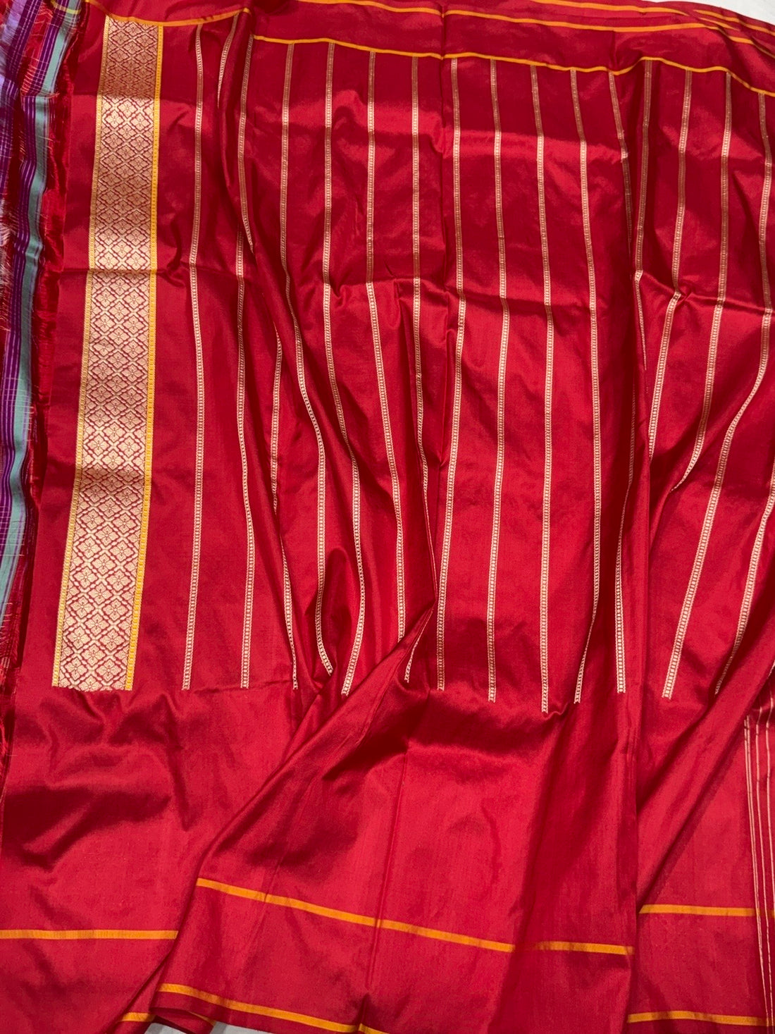 Red Handwoven Pure Banarasi Silk Saree