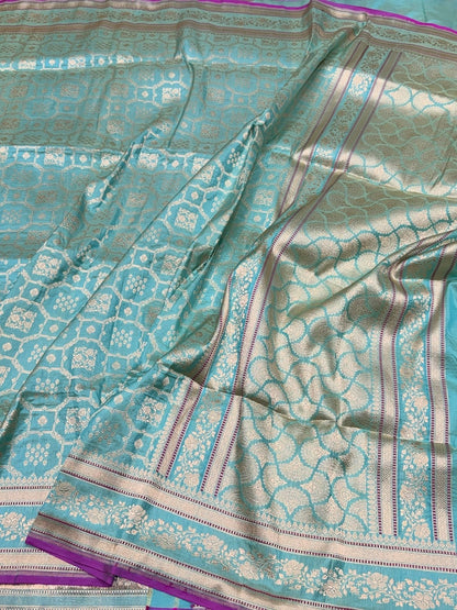 Banarasi Pure Katan Silk Saree | Pure Silk | Cutwork Technique | Banarasi Katan Silk Saree