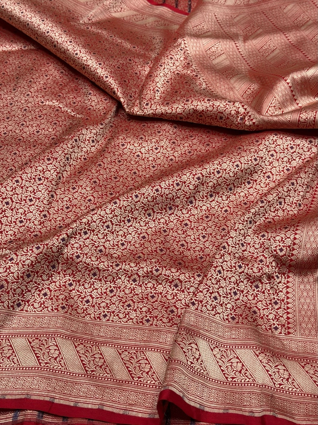 Banarasi Minakari Pure Katan Silk Brocade Saree – Rich Traditional Brocade Weave