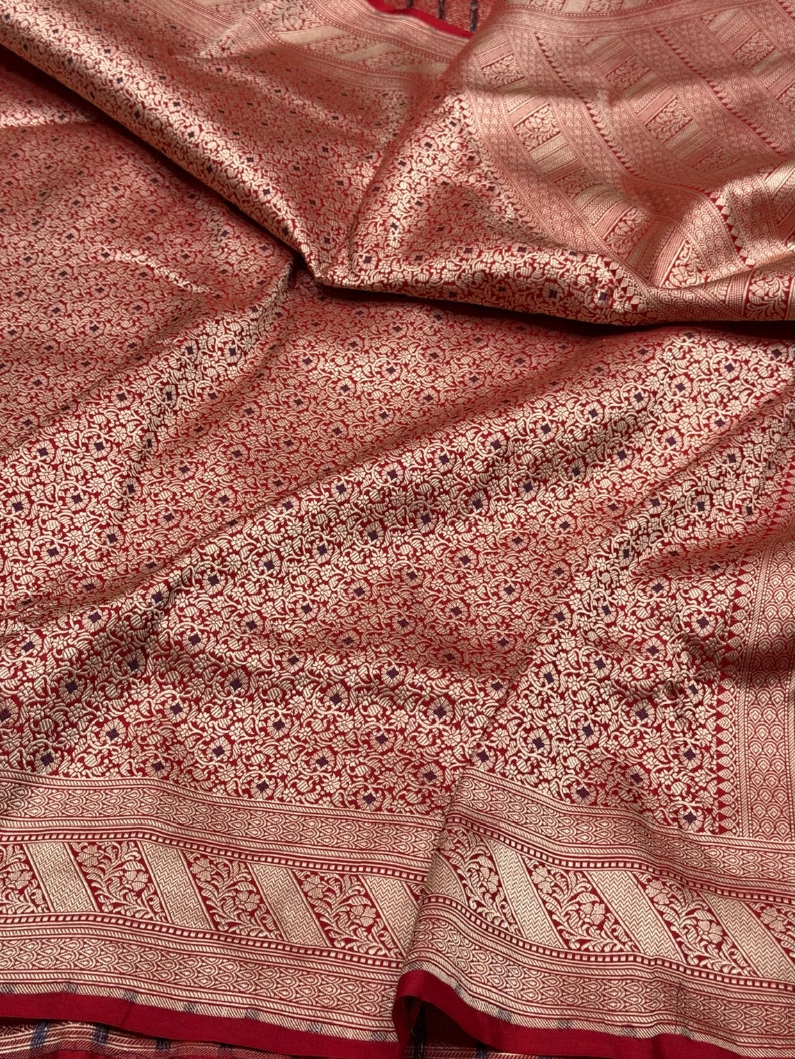 Banarasi Minakari Pure Katan Silk Brocade Saree