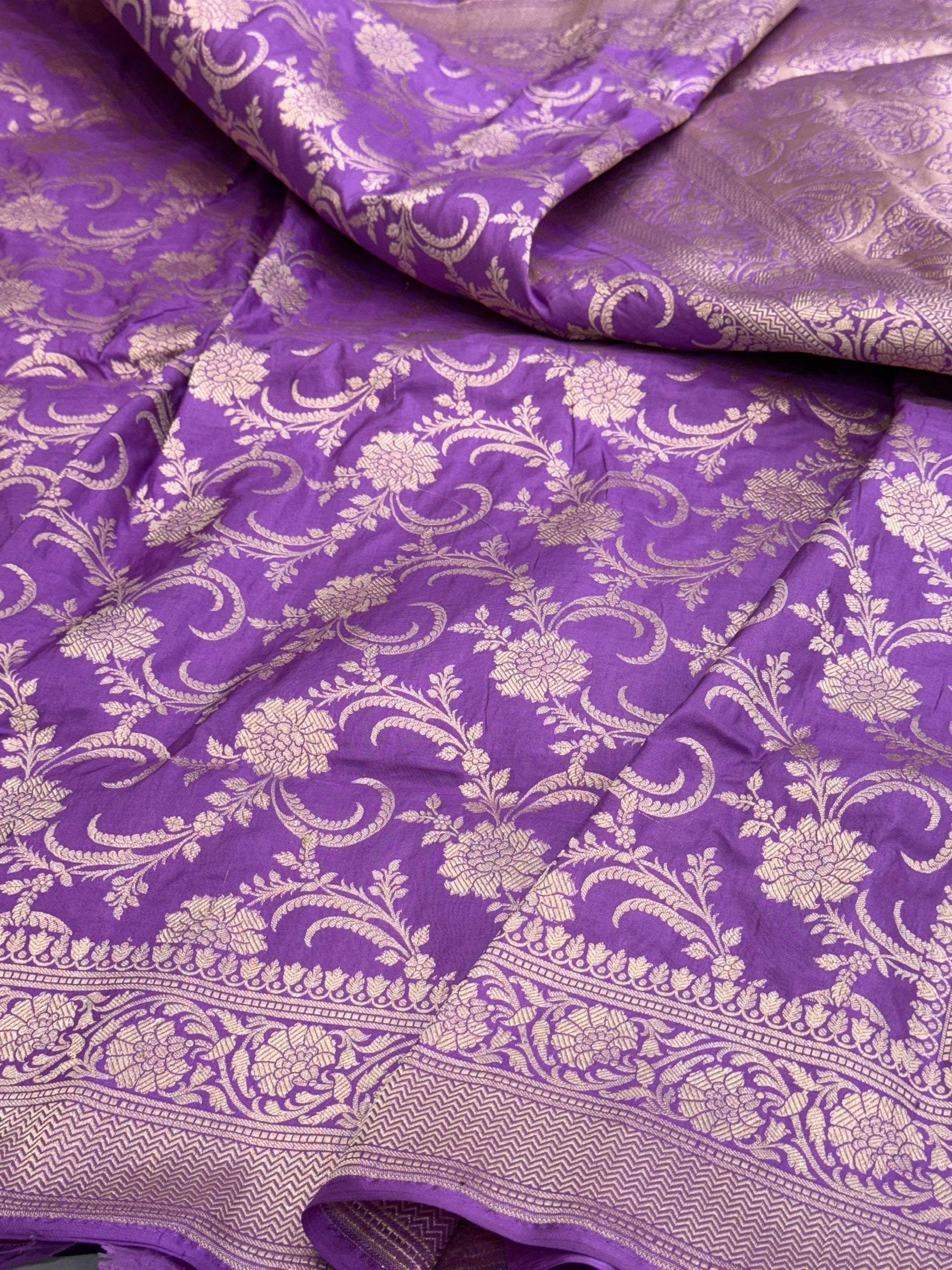 Banarasi Pure Katan Silk Saree | Pure Silk | Cutwork Technique | Banarasi Katan Silk Saree