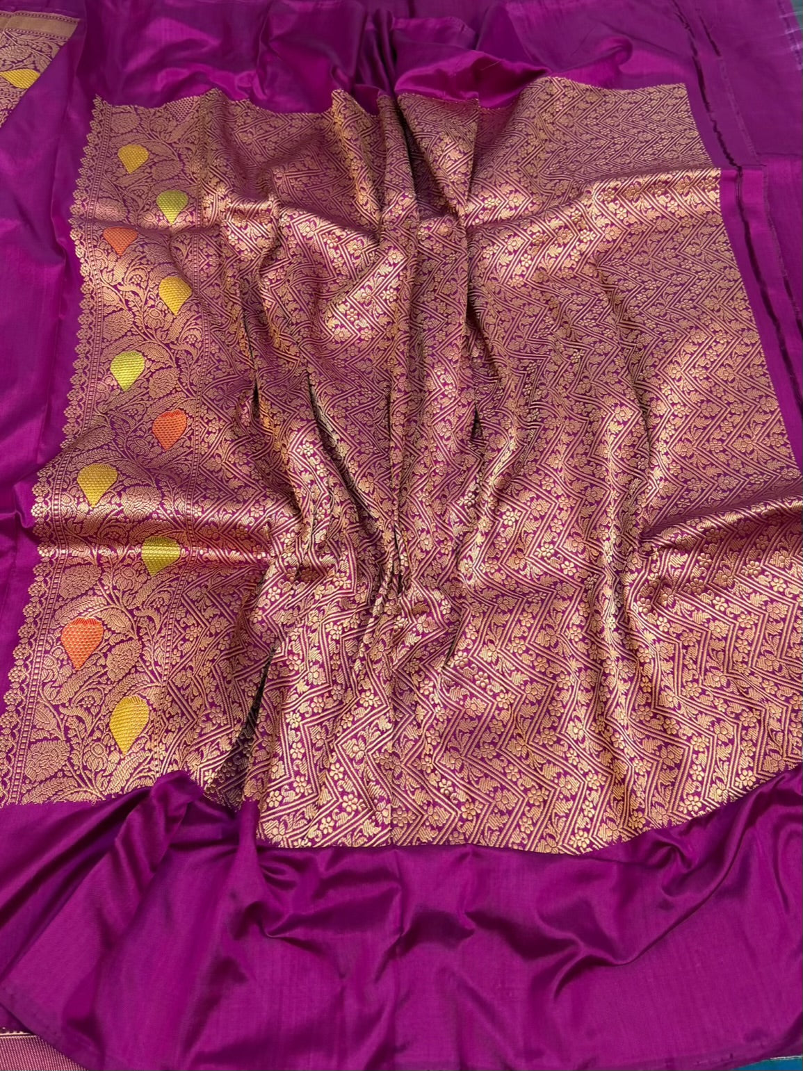Purple Handwoven Banarasi Pure Ektara Silk Saree