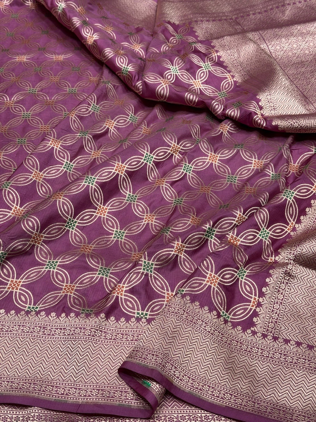 Gajiri Pink Banarasi Minakari Pure Katan Silk Saree | Pure Silk | Minakari Work | Cutwork Technique | Banarasi Katan Silk Saree