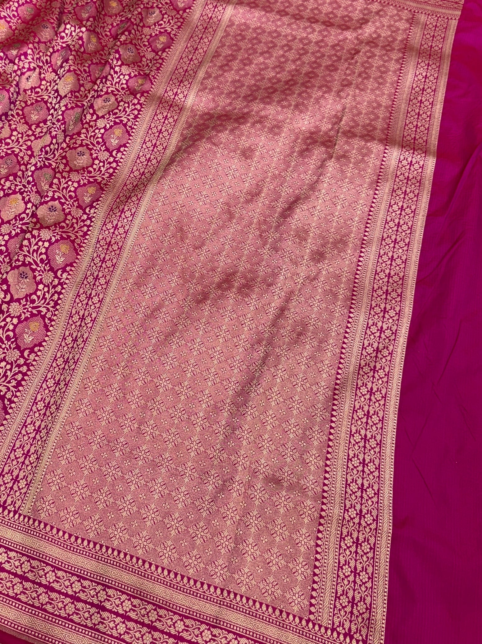 Banarasi Minakari Pure Katan Silk Brocade Saree – Rich Traditional Brocade Weave