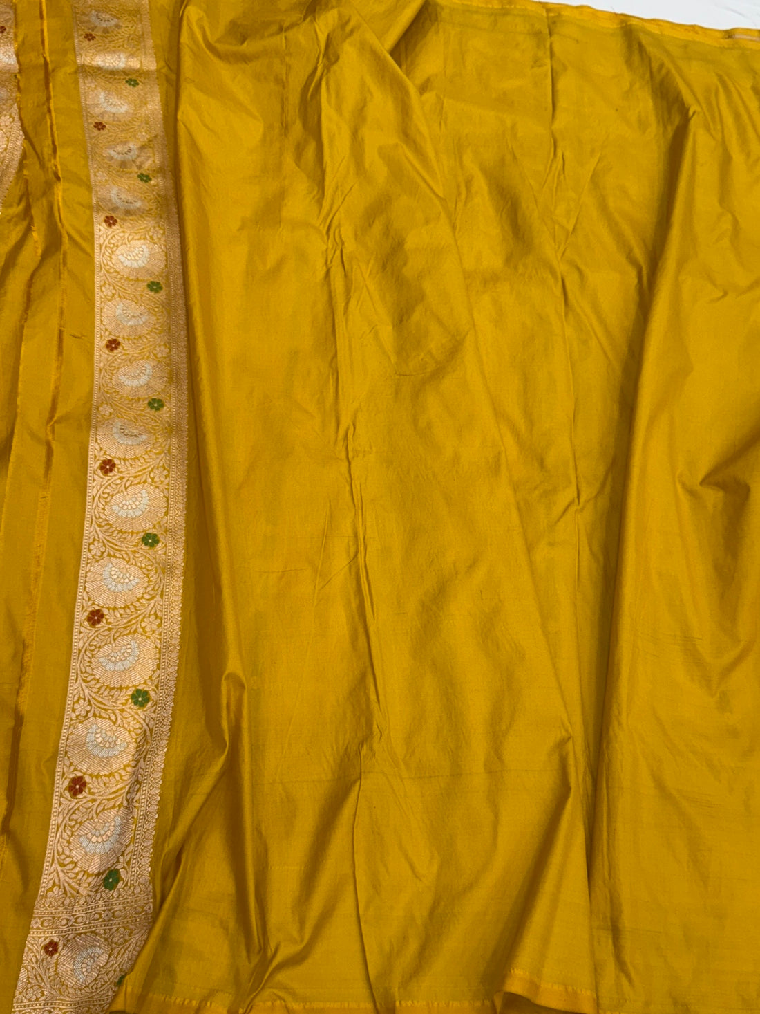 Yellow Banarasi Minakari Pure Katan Silk Saree | Pure Silk | Minakari Work | Cutwork Technique | Banarasi Katan Silk Saree