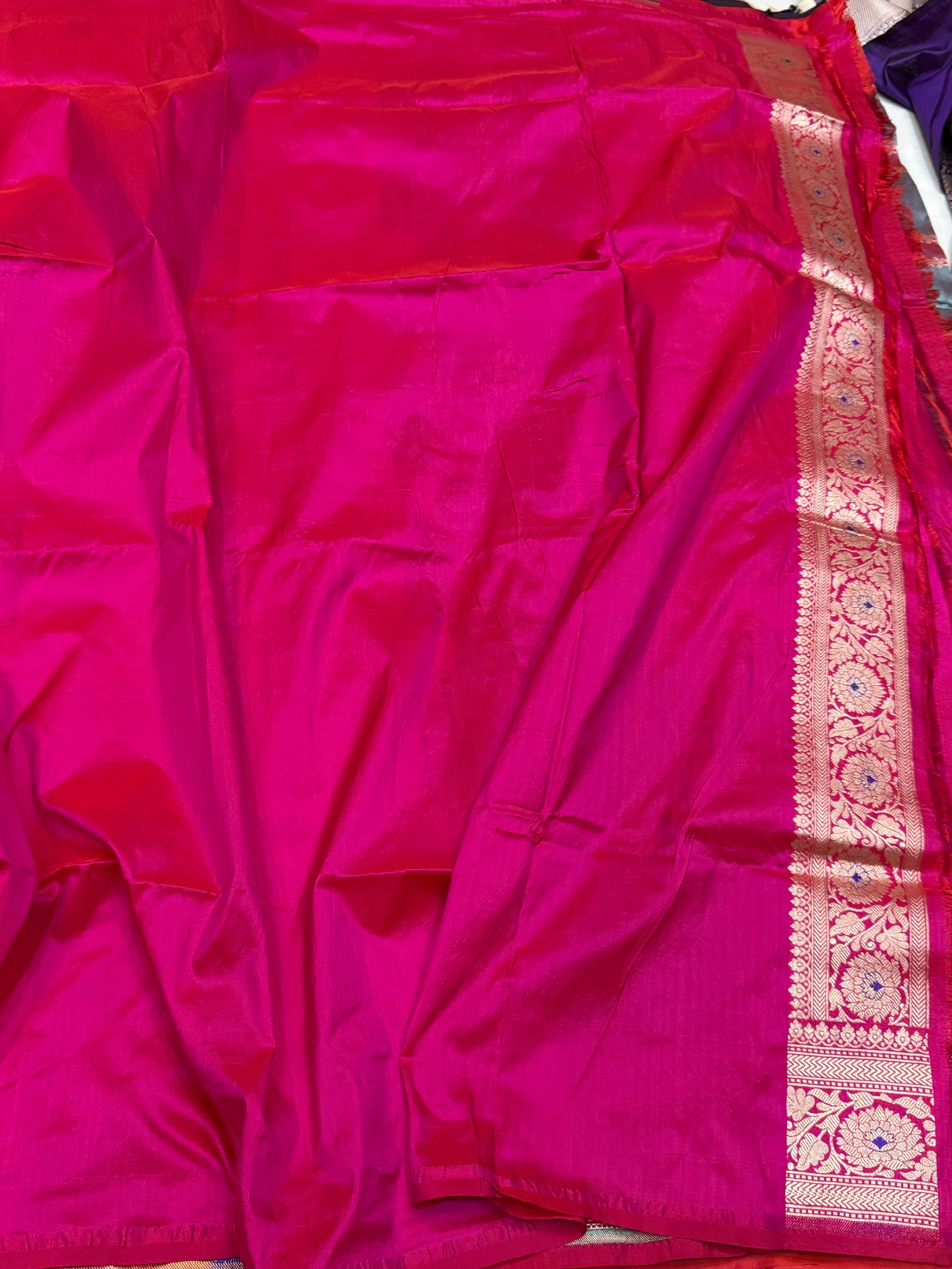 Multicolour Banarasi Pure Silk Saree