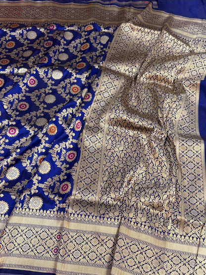 Banarasi Minakari Pure Katan Silk Saree