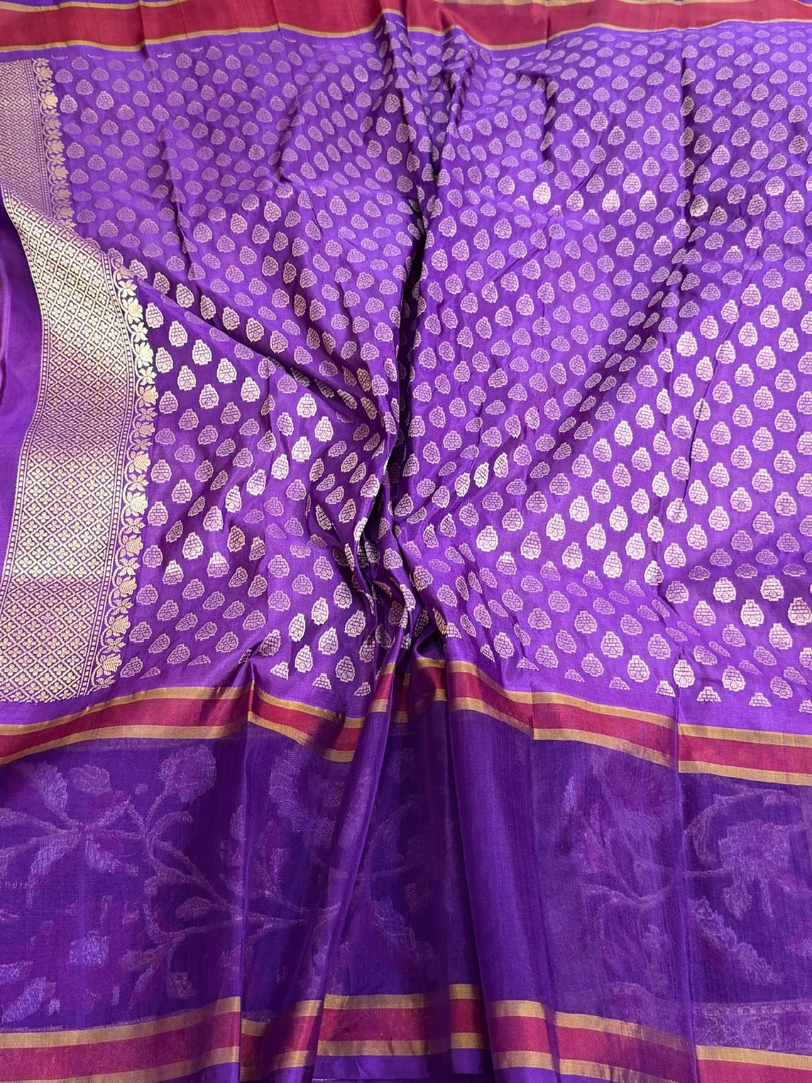 Mehndi Yellow Handwoven Pure Banarasi Ektara Silk Saree
