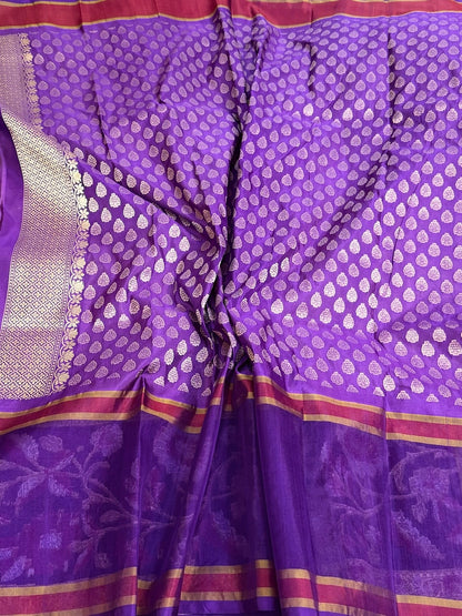 Mehndi Yellow Handwoven Pure Banarasi Ektara Silk Saree