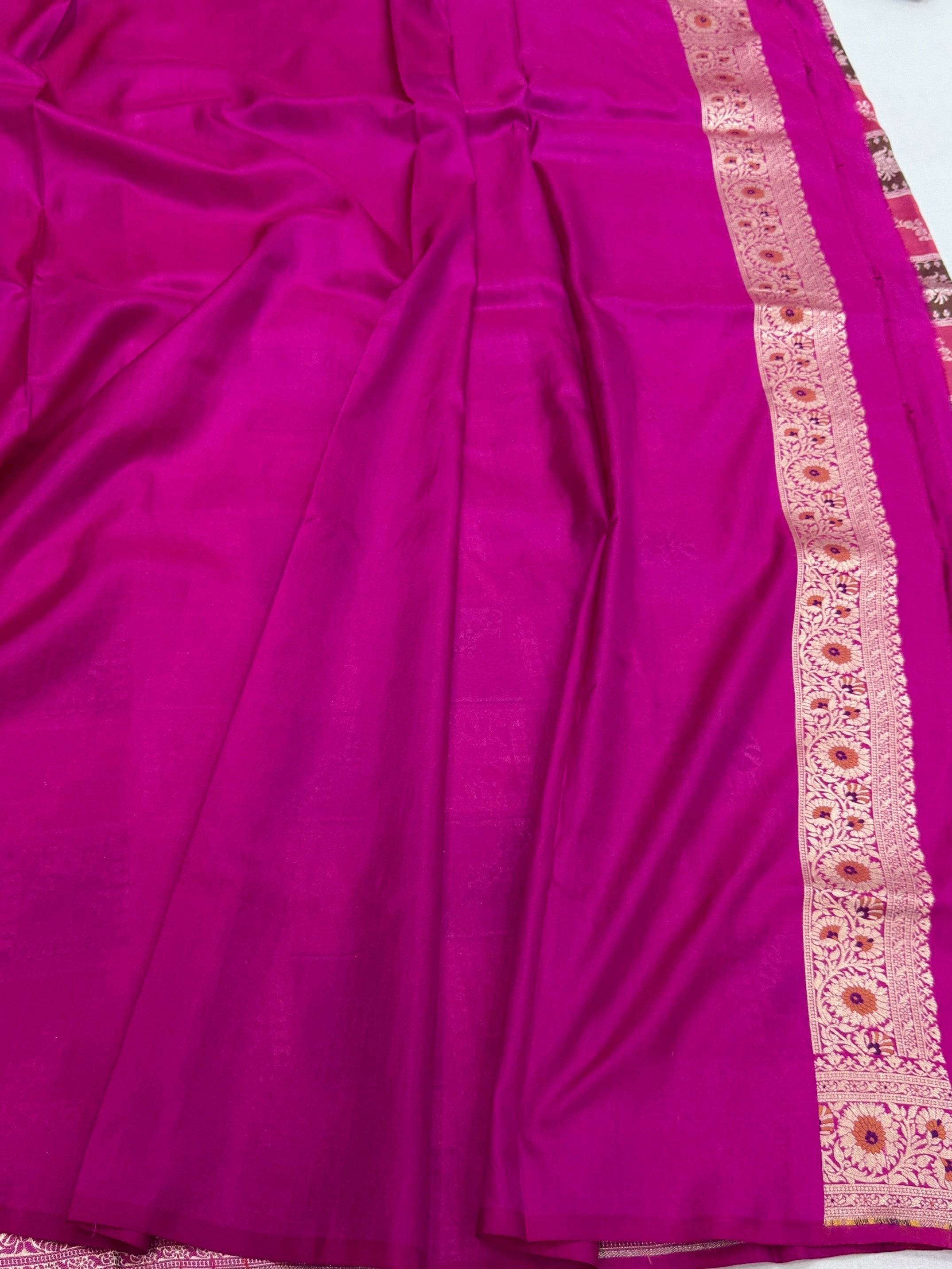 Banarasi Pure Rangkaat Silk Saree – Cutwork Weave in 100% Pure Katan Silk