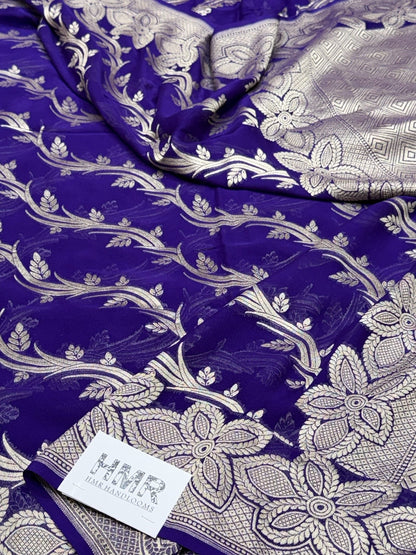 Banarasi Pure Chiffon Georgette Saree