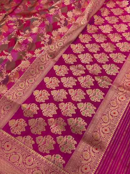 Banarasi Tilfi Minakari Pure Silk Saree