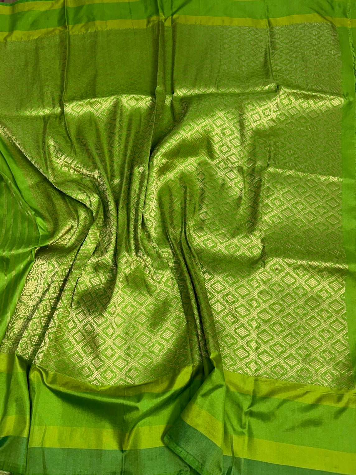 Rani Pink Handwoven Pure Banarasi Ektara Silk Saree