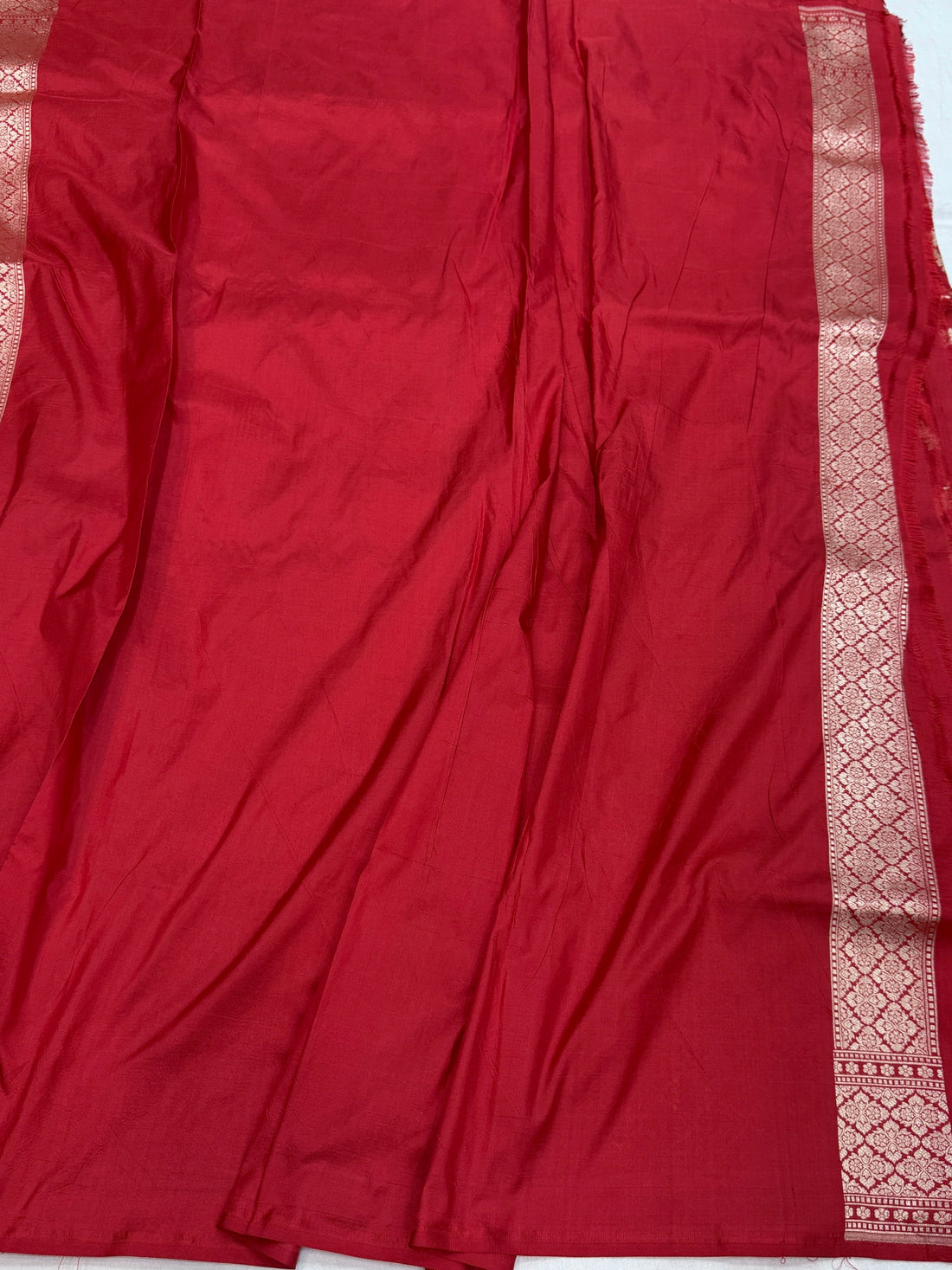 Red Banarasi Pure Silk Saree