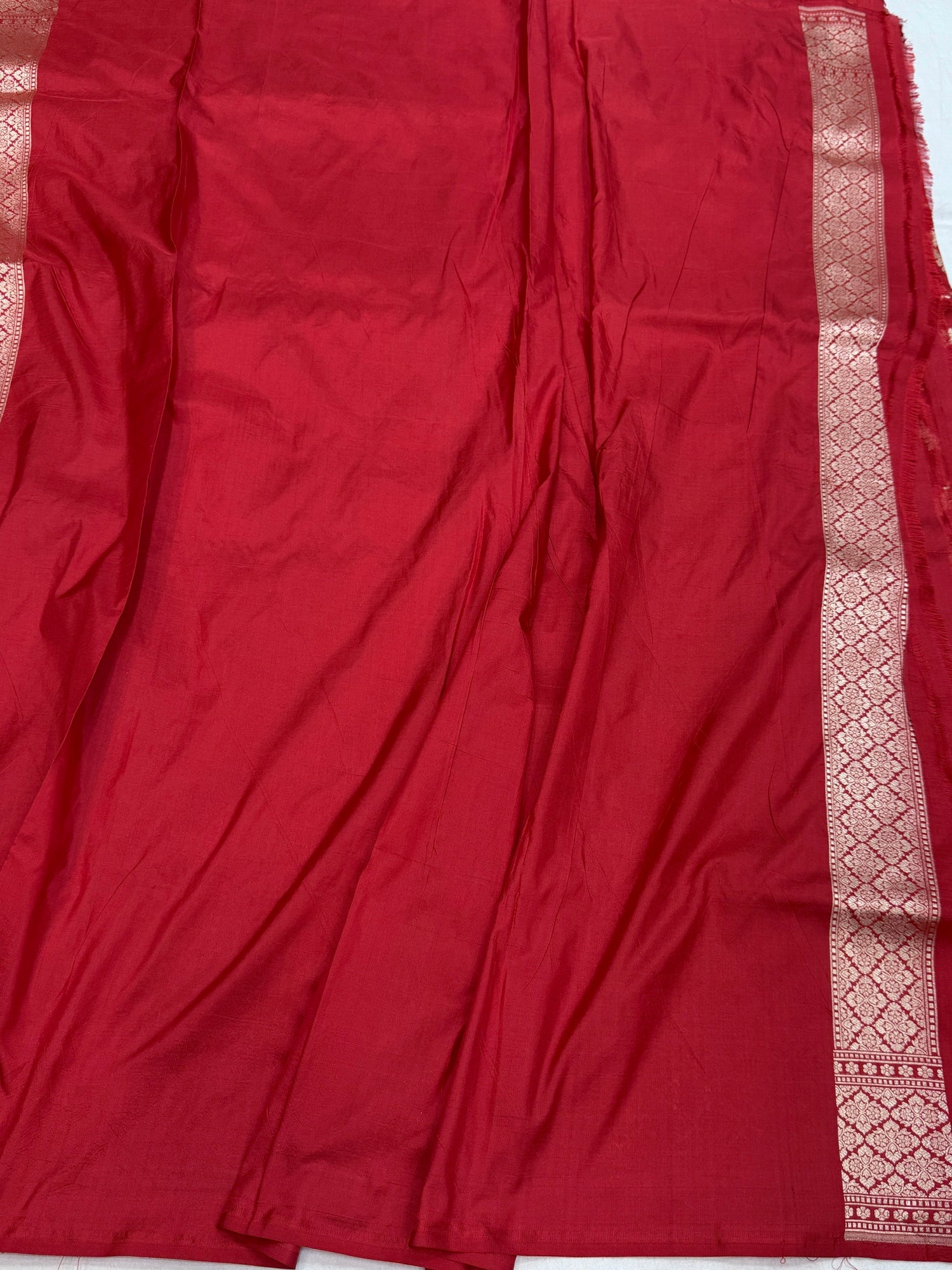 Red Banarasi Pure Silk Saree