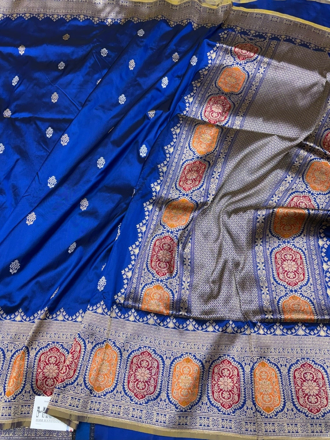 Royal Blue Handwoven Pure Banarasi Silk Saree