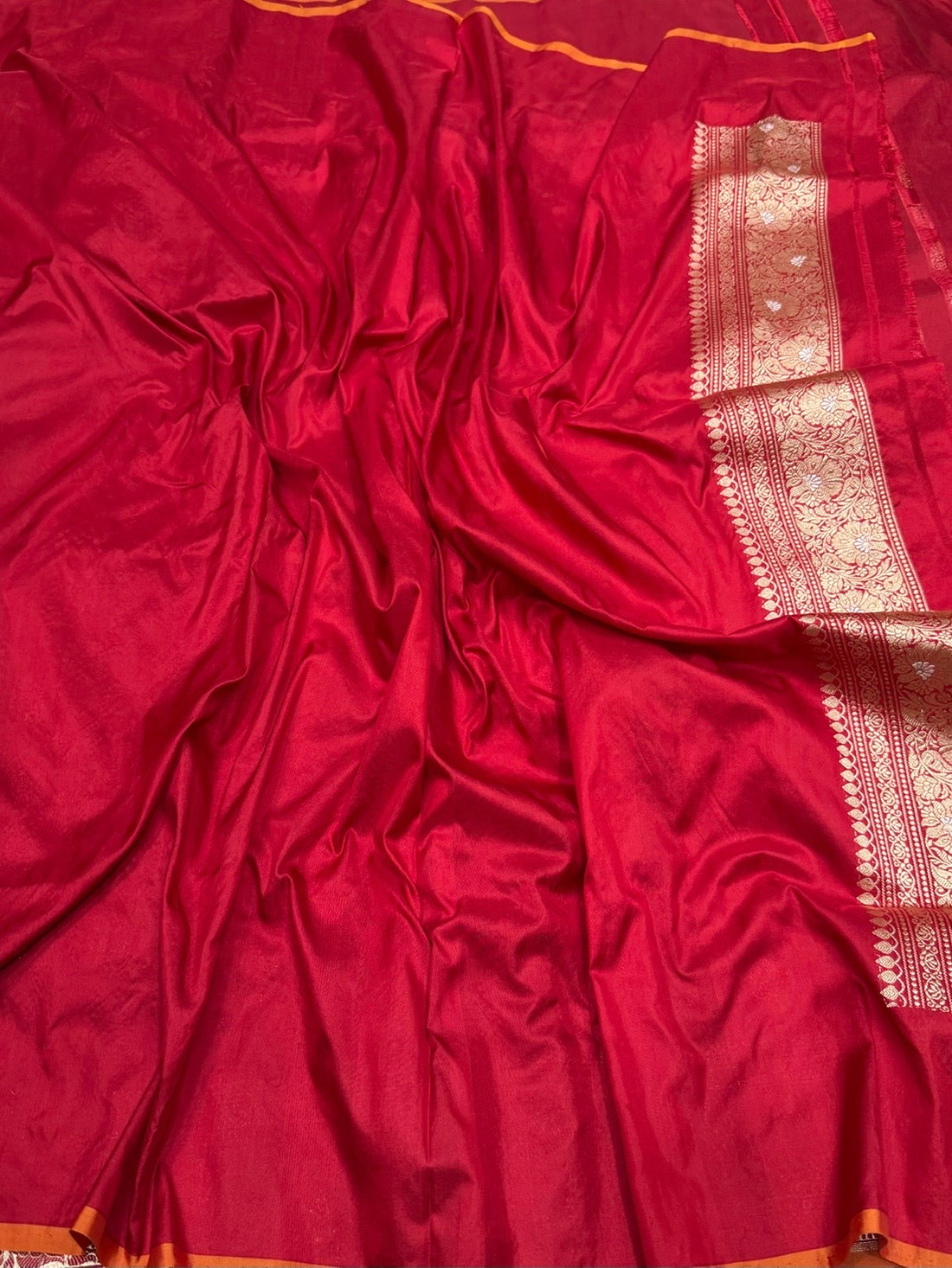 Red Handwoven Pure Silk Saree