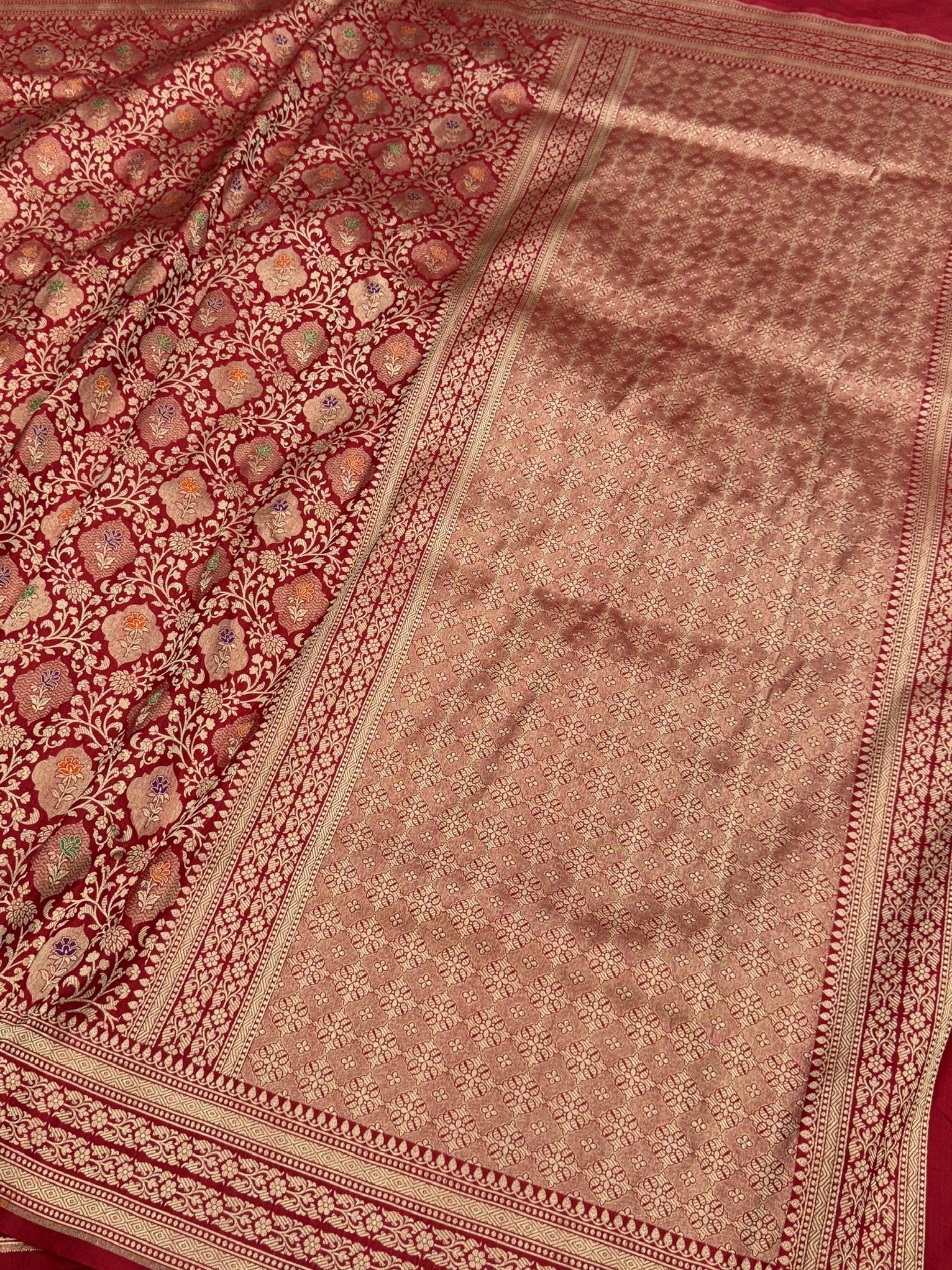 Banarasi Minakari Pure Katan Silk Brocade Saree