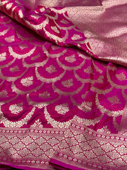 Necklace Design Pure Banarasi Silk Saree